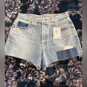 AG Adriano Goldschmied Light Blue Denim Shorts